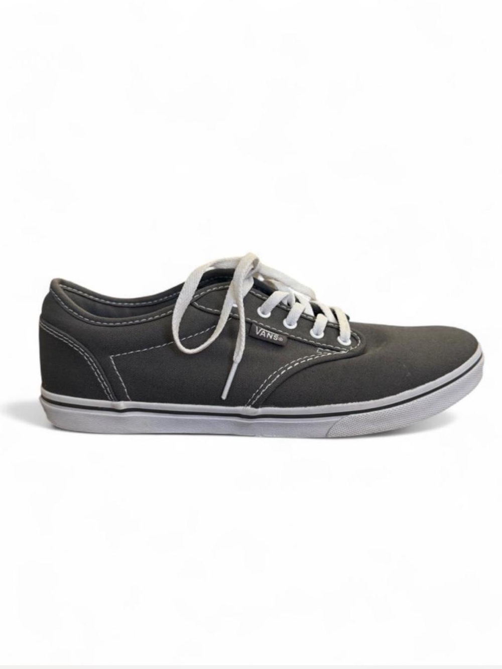 Vans Atwood Low Top Grey Canvas Sneakers | Women's Size 7